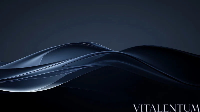 Midnight glass waves curl across a silent digital horizon.