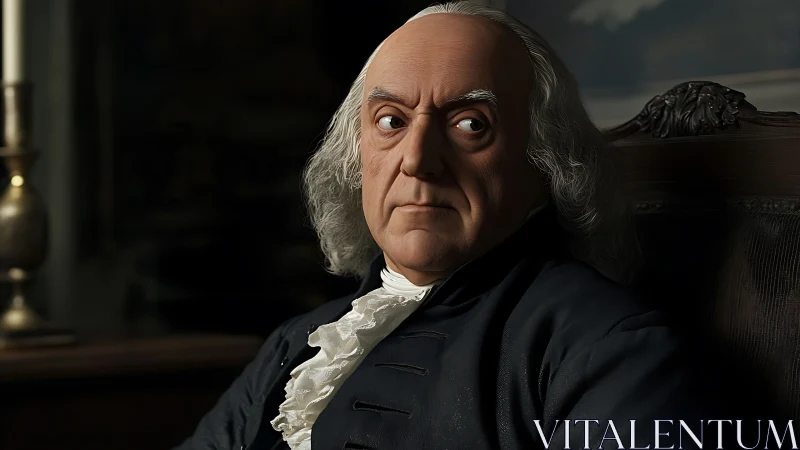 Eighteenth‑century statesman portrait in dramatic chiaroscuro.