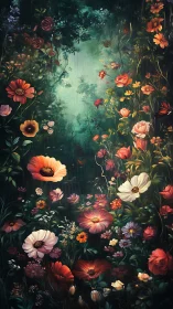 Enchanted Garden Symphony in Emerald and Rose.