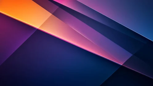 Vibrant geometric abstract wallpaper with layered glass effect.