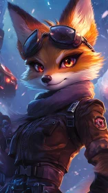 Skybound fox ace flashes a ember-eyed, fearless smile