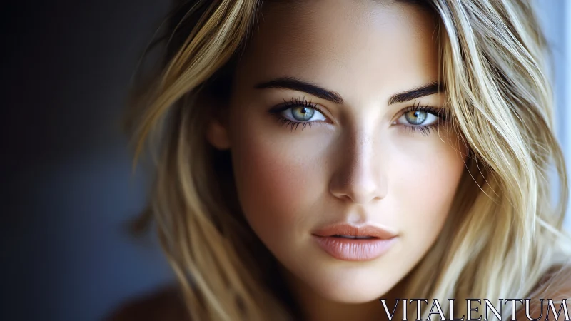 Portrait render shows close-up frontal view of young woman