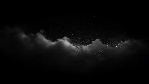 Volumetric dark cloud band with dispersed particulate light scatter