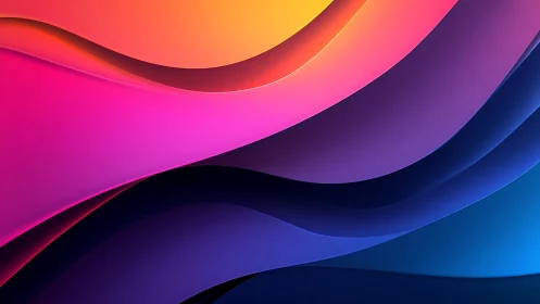 Gradient wave strata with layered chromatic curvature design.