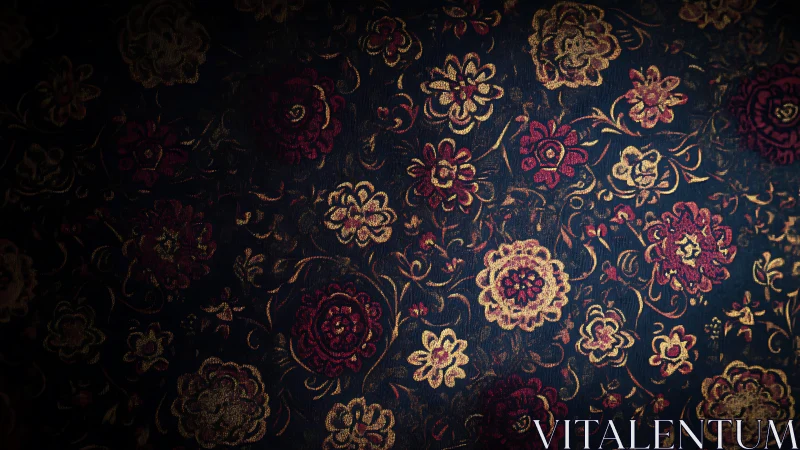 Nocturne Tapestry: Where Gold Blooms Waltz Through Twilight.