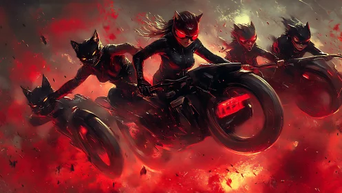 Demon Riders Command Inferno Bikes Through Hellfire.