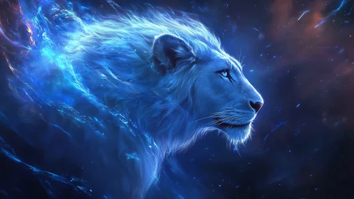 Profile study of luminous blue lion in cosmic space.