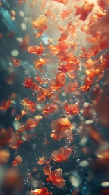 Golden Petals Dancing Through Light.