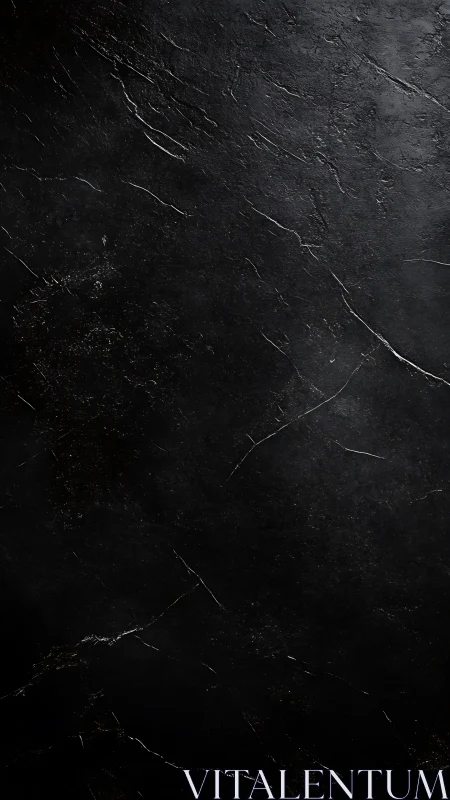 Black marble background with subtle cracked stone texture.