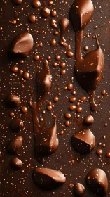 Velvety chocolate drips create a rich, mouthwatering canvas