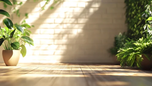 Sunlit indoor greenery creates a calm, welcoming corner retreat