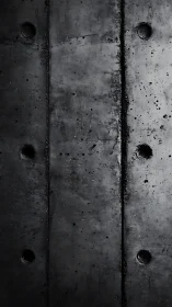 Dark vertical concrete wall surface with bolt recesses.