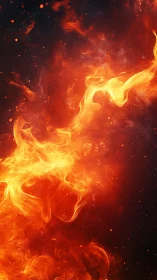 Turbulent Plasma Flame Dynamics with Luminous Yellow-Orange Gradient Cascade