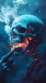 Skull of smoldering frostfire casually tastes its own blaze