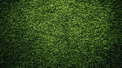 Dense green grass texture under bright even daylight