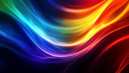 Flowing rainbow light waves for vivid everyday inspiration.
