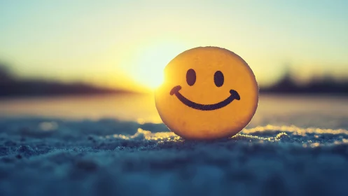 Sunrise grin rolls across frost and quietly warms the world