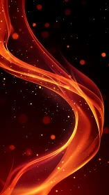 Luminescent Fire Wave with Particle Dynamics Through Dark Space Field.