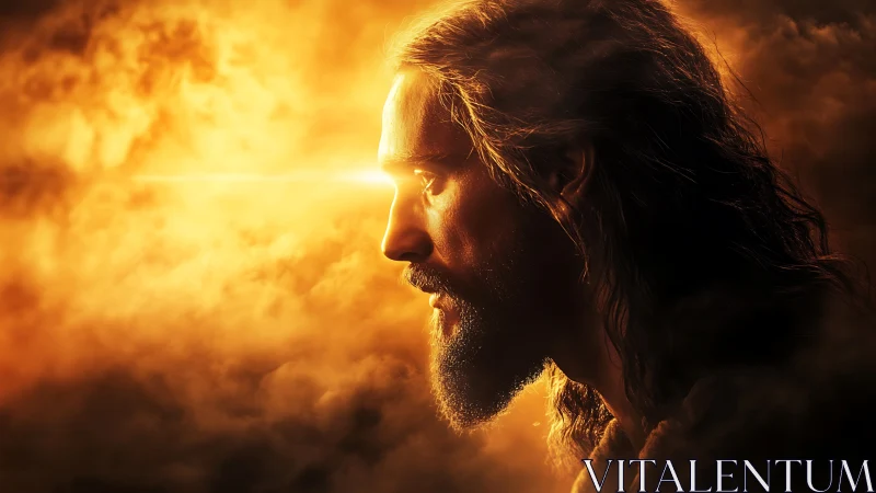 Radiant profile in volumetric cloudscape with axial light beam.