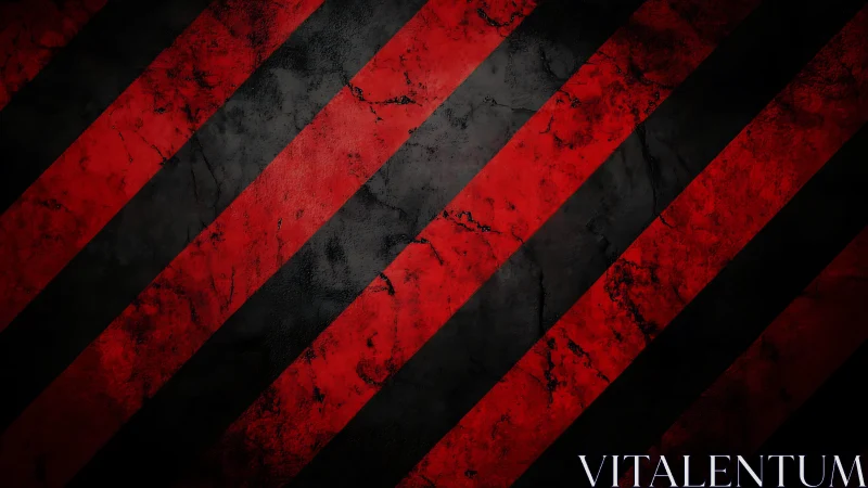 Grungy Red and Black Diagonal Striped Abstract Background.
