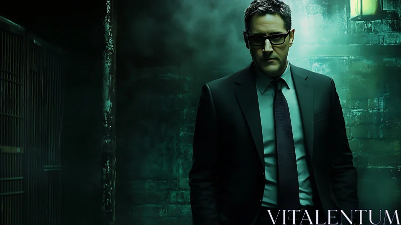 Midnight strategist in neon misted alleyway resolve.