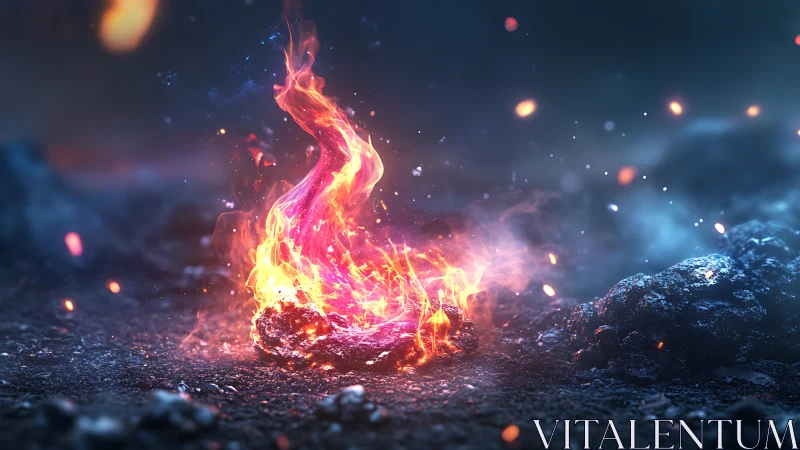 Magical Flame Dance: Where Fire Meets Fantasy