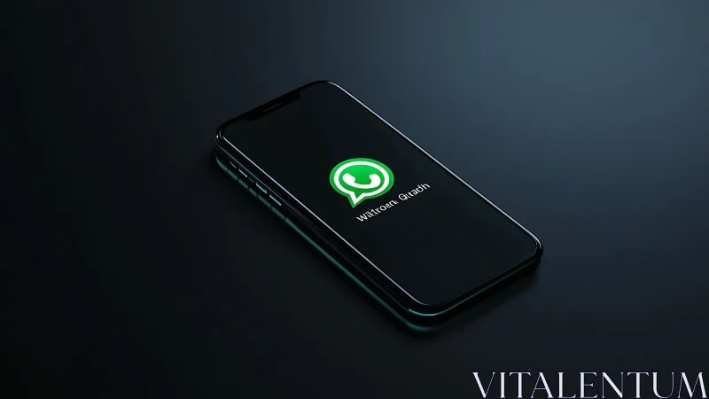 WhatsApp's Glowing Welcome on Your Phone Screen.