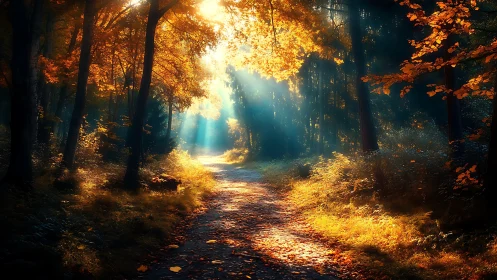 Where Autumn Whispers Meet the Golden Path.