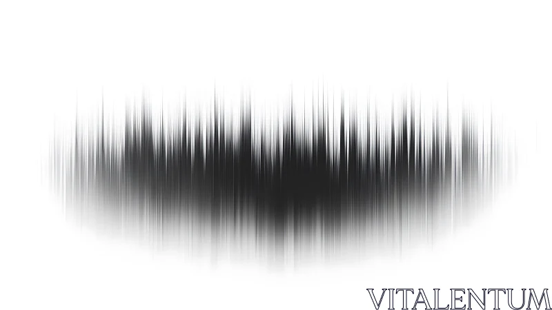 Abstract black soundwave illustration on white background, modern style.