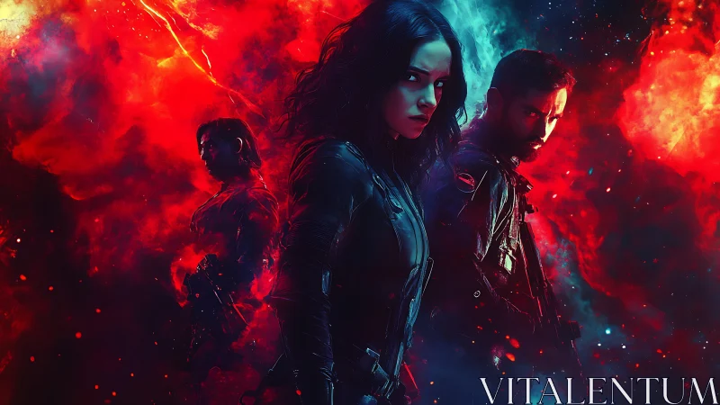 Galactic renegades slice through nebula fire and electric ice