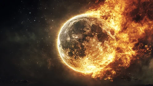 Inferno Sphere: Solar Apocalypse Erupts.