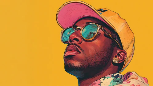 Bold portrait celebrates modern style in vibrant summer color