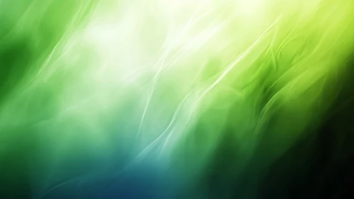 Green and blue light gradients flow in soft vertical waves