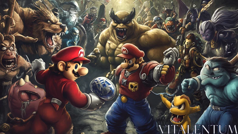 Heroic plumber duo faces a wild fantasy monster showdown.