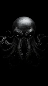 Brooding tentacled sea horror emerges from the abyssal dark