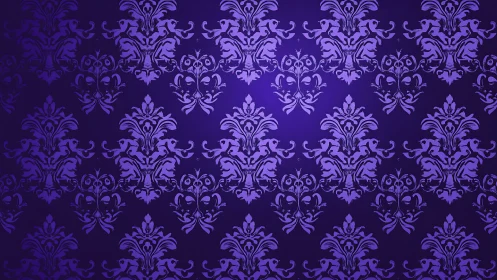Elegant purple damask pattern with dreamy vintage charm.