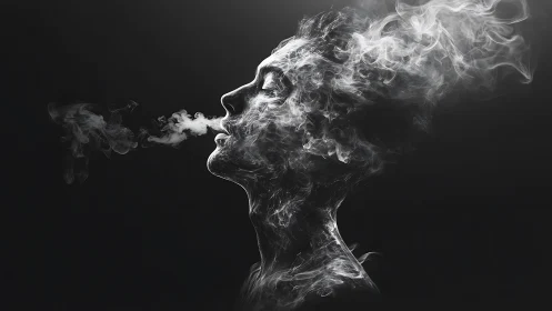 Whispered smoke portrait drifting into quiet midnight air.