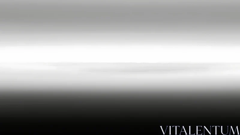 Monochrome mist horizon divides luminous sky and shadowed void