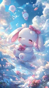 Soft bunny daydreams drifting through a pastel sky.