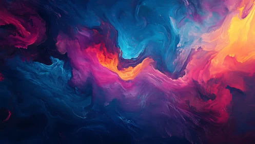 Flowing cosmic colors drift gently across a dreamy sky