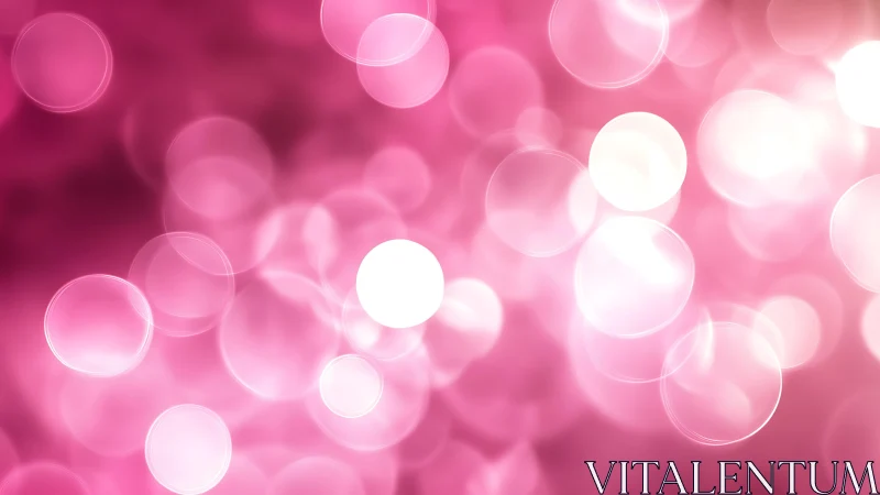 Pink bokeh light abstract background with soft glowing circles.