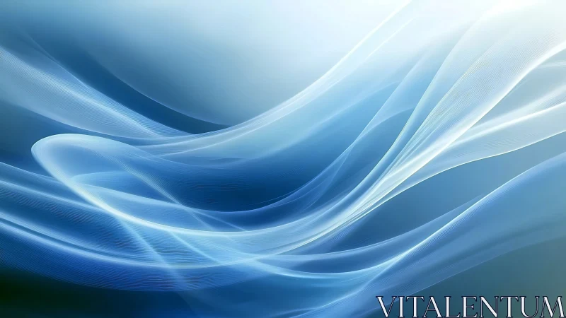 Silken blue wavelengths drifting across a quiet digital sky.