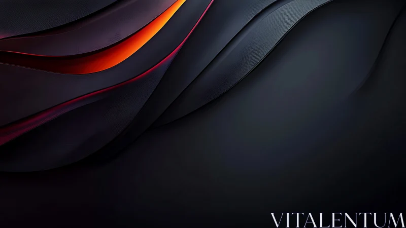 Velvet shadows curl around embers of molten neon light.