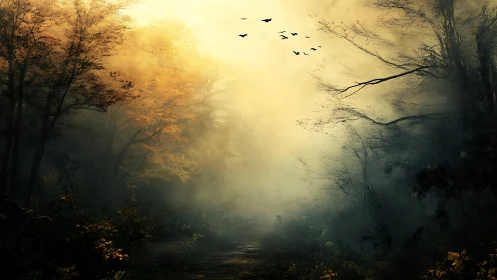 Gossamer Gateway: Where Autumn Exhales Into Luminous Silence.