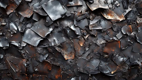 Burnt Paper Texture Abstract Background with Charred Edges.