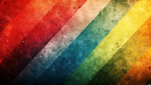 Diagonal multicolor bands form a textured gradient field