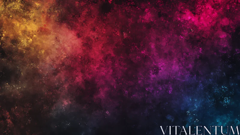 Nebular gradient cloudscape merges warm spectra into deep blues