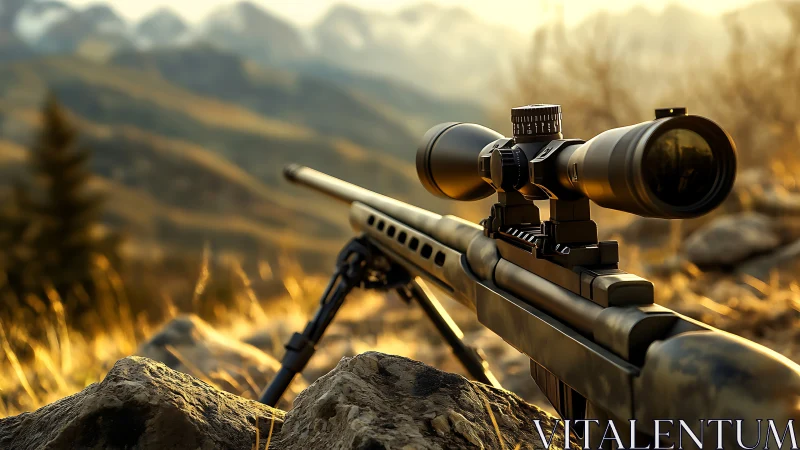 Precision Optics in Alpine Terrain: Tactical Rifle Composition.