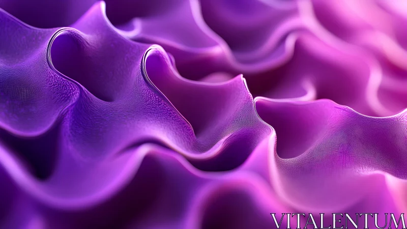 Flowing Abstract Waves in Vibrant Purple and Pink Tones.