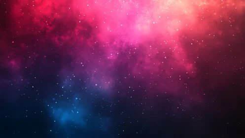 Nebula clouds in vivid magenta and deep indigo glow.